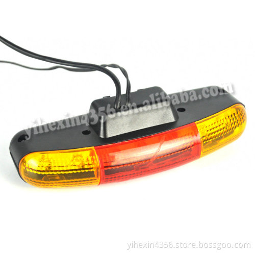 3 Red Led 4 Yellow Led Multifunctional Bike Turn Signal Brake Light
